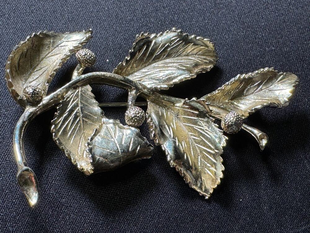 Vintage Coro Silver Tone Brooch